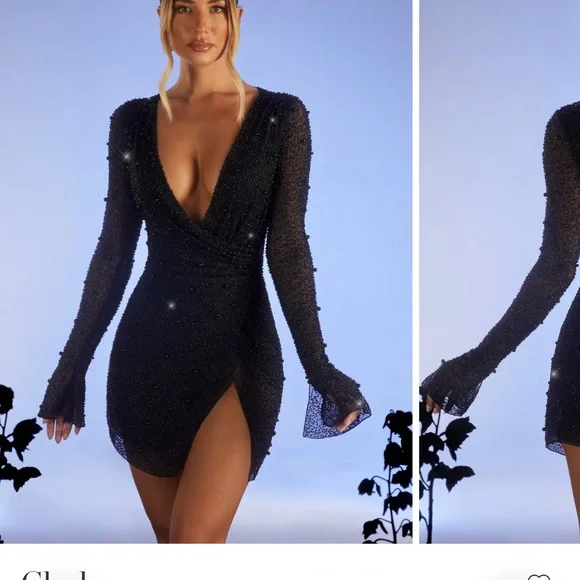 a line party wear dresses A-Line Wedding Guest Dresses Casual Dress Party Wear Asymmetrical Slee – BL  Dress